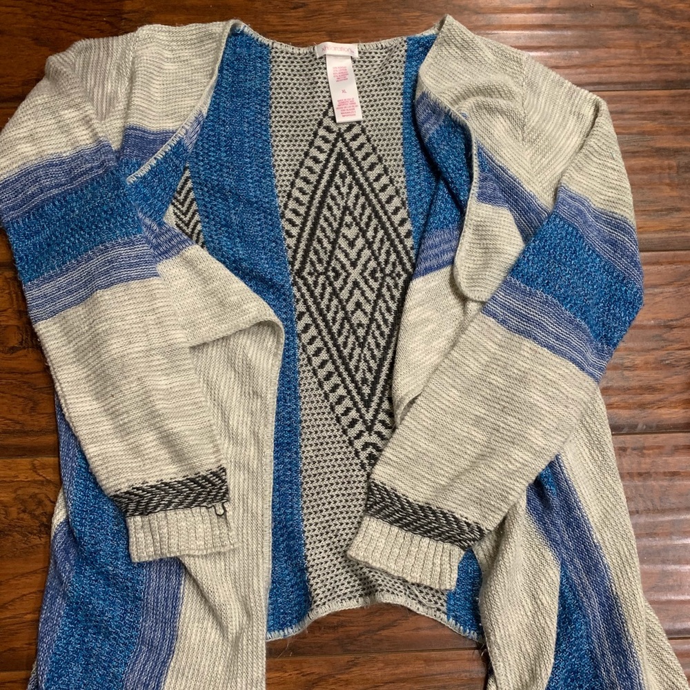 Xhilaration Tribal Print Droopy Cardigan